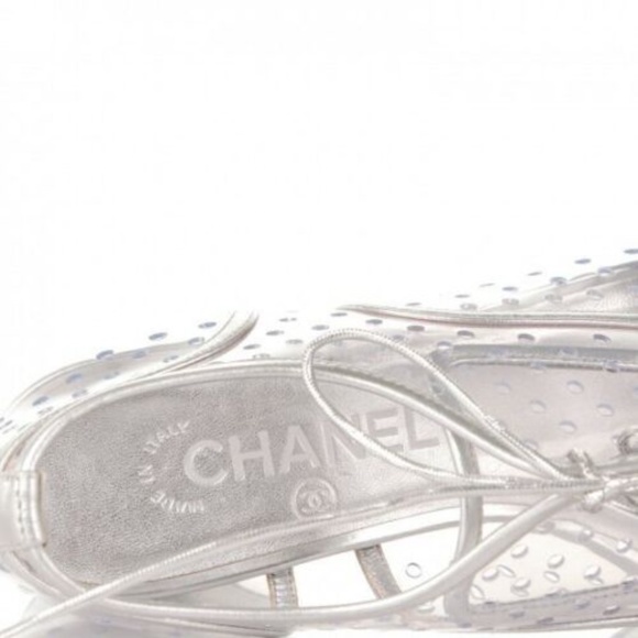 Chanel Transparent PVC Lace Up Platform - Picture 6 of 6